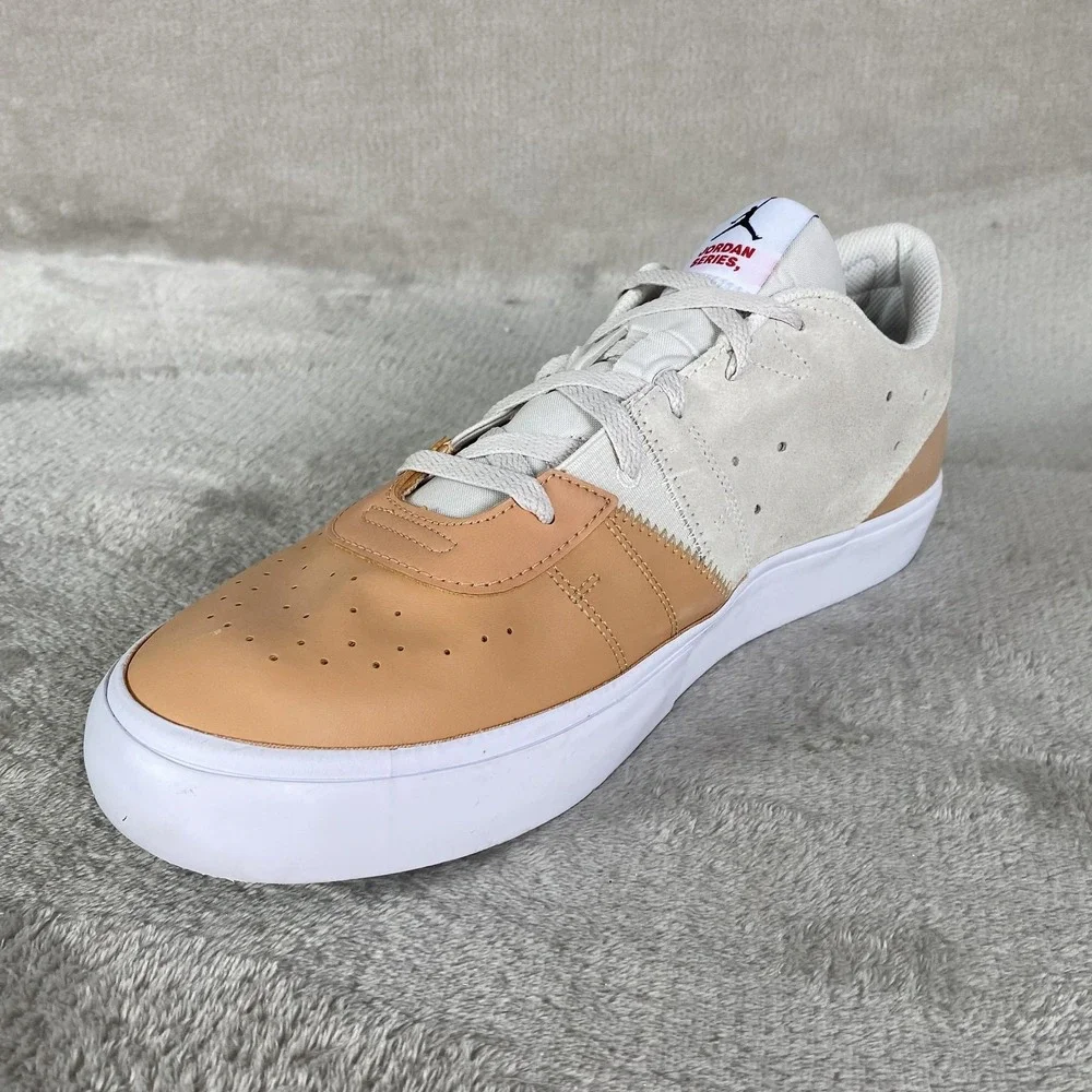 Nike Jordan Series ES Shoes Mens Size 13 Tan White Casual Sneakers NEW